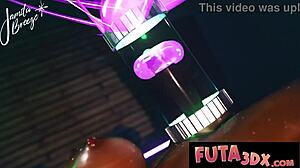 Futa3dx Challenge - Hold Off Cumming Until Countdown Ends with Big Cock Titty Fuck