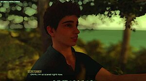 He teaches stepsis kissing skills in Desirium 03 3D porn game!