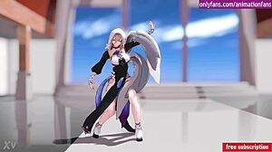Sexy dancing girl captivates in 3D animation. Her Asian charm shines through every hentai move.
