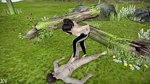 Hej, vill du se denna sexiga hentai-rumpa få sig en genomkörare?