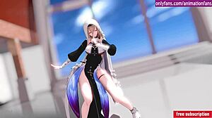 Sexy dancing girl captivates in 3D animation. Her Asian charm shines through every hentai move.