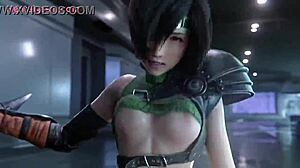yuffie cheeky interrogation in 3d cartoon with blowjob and creampie