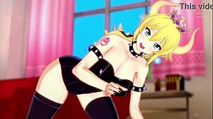 Bowsette guides your hand in a naughty roleplay masturbation session