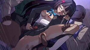 Sparkle rocks a tight school uniform for intense hardcore anal hentai fun.