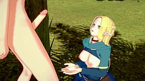 i'm pounding marcille donato's tight pussy with my monster cock after dinner in this hot hentai scene