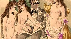 tell me, have you seen these vintage erotic drawings with hairy retro vibes from way back?