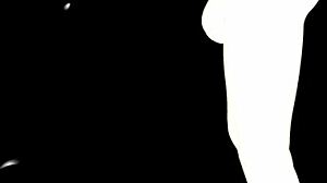Man, this black girl sucking a huge white futa cock is wild