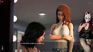 Ms Denvers Ep 37 - Stepmom Milf in Stockings Seduces in Anime Interracial Game