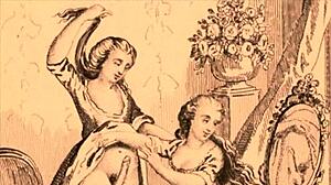 chatting about vintage retro drawings