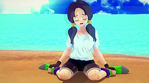 android 18 and videl bang hard in front of roshi. dragonball zex 7 full fantasyking3 action
