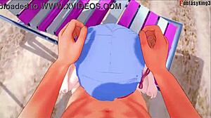 Rem Fucking POV on the Beach with Re Zero Fantasy