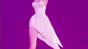 bella chica anime dancing with sensual moves 😍