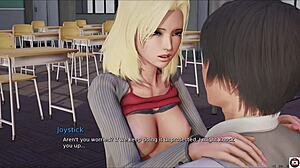 Hey, check out this big tits teen with monster cock in public sex life game pt 19