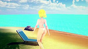 android 18 and videl bang hard in front of roshi. dragonball zex 7 full fantasyking3 action