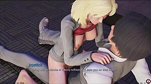 Hey, check out this big tits teen with monster cock in public sex life game pt 19