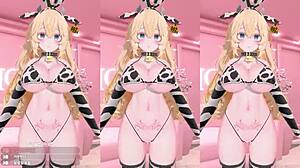 Ошеломительное удовольствие в MMD хентай J3