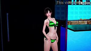 Pin-up girl Yuma stars in a steamy hotel bikini compilation with cute Japanese anime vibes. Her 3D charm captivates!