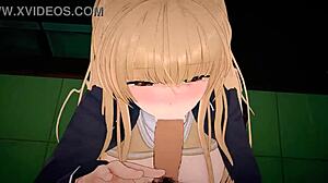 just chilling with mahiru shiina and the old man getting it on like lovers.
