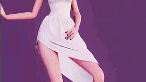 bella chica anime dancing with sensual moves 😍