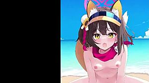 Detailed Anime Scene with Izuna in Stunning Visual Action