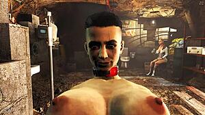 Dirty Raider Rides Long Dick in Fallout 4 Shaved Action