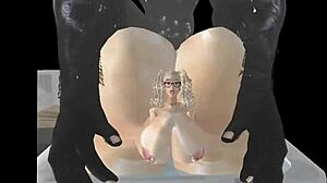 Спермоглотка набивается в 3D-мульт-аниме