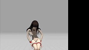 Cute Anime Girl Performs Intense Strip Tease In Hentai