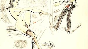 Vintage Erotic Drawings Showcase Sensual Retro Art