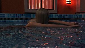 Fetish Locator 19 has a blonde lesbian devouring a busty redhead's pussy by the pool