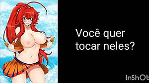 Jerk Off Instructions with Hentai Rias Translated