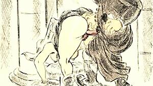 Vintage Erotic Drawings Showcase Sensual Retro Art