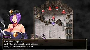 karryn's prison hentai game ep 16 adventure. lizardman loves stripclub handjob scene.