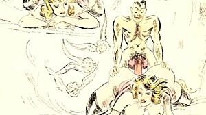 Vintage Erotic Drawings Showcase Sensual Retro Art