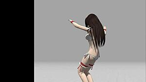 Cute Anime Girl Performs Intense Strip Tease In Hentai