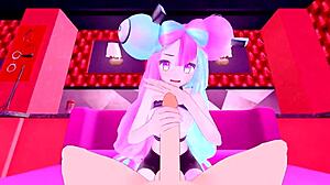 Iono has intense sex with ex at love hotel - Pokemon hentai