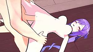 Keqing’s wild sex session at a love hotel - Genshin Impact hentai