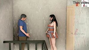 Jasmine drilled by office boy in wild office encounter.