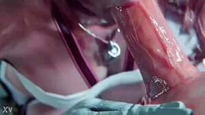 Fundo Da Garganta Deep Oral Action