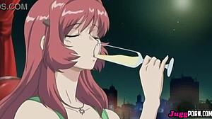 Did Kozue's busty friend really get pounded hard on their first date in uncensored hentai?