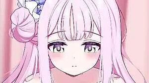 ミカズリ anime features curvy character sucking cock before creampie in bed