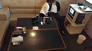 Amateur couple gets horny at karaoke for sex