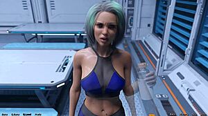 stranded in space 143 with femdom military girl