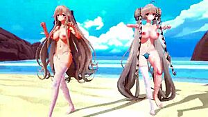 I can't believe how hot Azur Lane characters get in this hentai MMD!