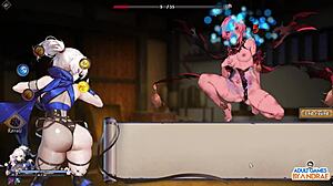 Ep2 unfolds a fierce sex battle with Manari. Lust Fiend faces half-demon shinobi in raw action!