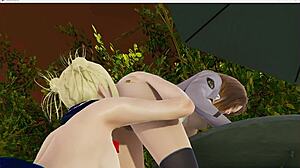 yo, boku no hero academia yuri with toga and ochako