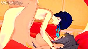 dehya experiences intense pussy throbbing in wild sex scene. genshin impact hentai brings raw action to life!