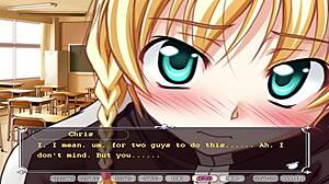 Hey Chris, ready for a wild classroom waltz with the blonde princess?