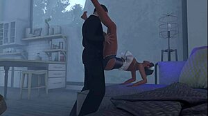 Intens fingring-belønning i animation