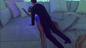 Intense Fingering Reward in Animation