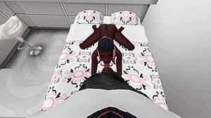 A White Guy Fails To Resist Young Black Woman's Big Ass And Creampies Her In 3d Hentai Game
